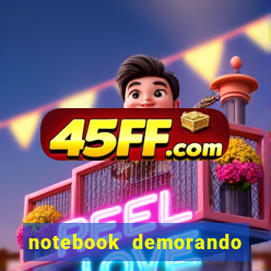 notebook demorando para ligar tela preta